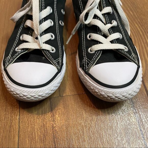 Black Converse All Star Low Top Unisex Size 1 - Picture 3 of 9